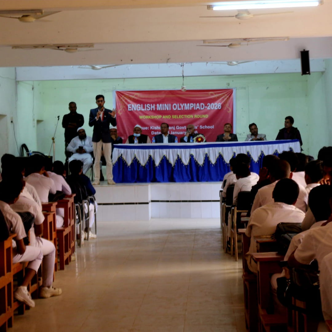 Keynote speaker at English Mini Olympiad Workshop, Kishoreganj Govt Boys High School